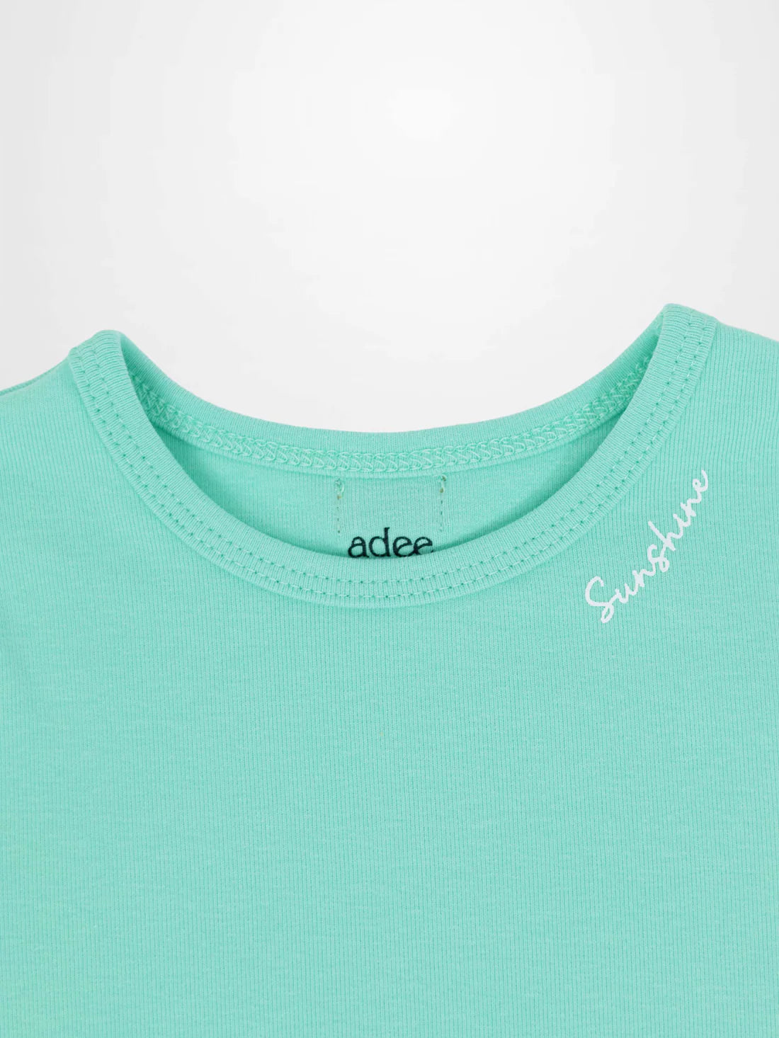 Short Puff Sleeve T-shirt - Mint Green