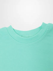 Short Sleeve Boxy T-shirt & Shorts Set - Mint Green