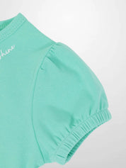 Short Puff Sleeve T-shirt & Shorts Set - Mint Green
