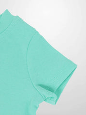 Short Sleeve Boxy T-shirt & Shorts Set - Mint Green