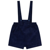 Corduroy Short Overalls Navy