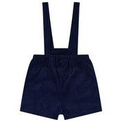 Corduroy Short Overalls Navy