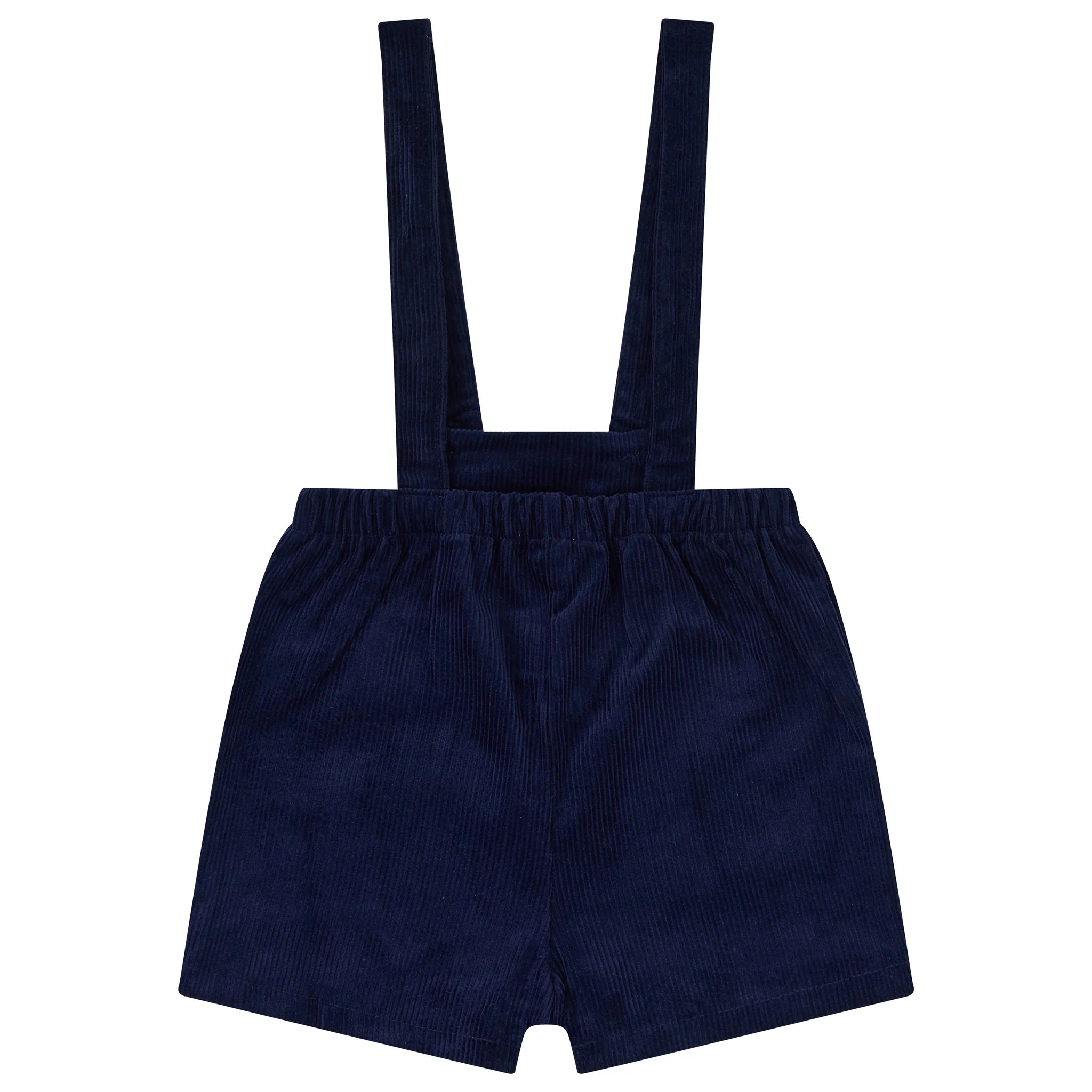 Corduroy Short Overalls Navy