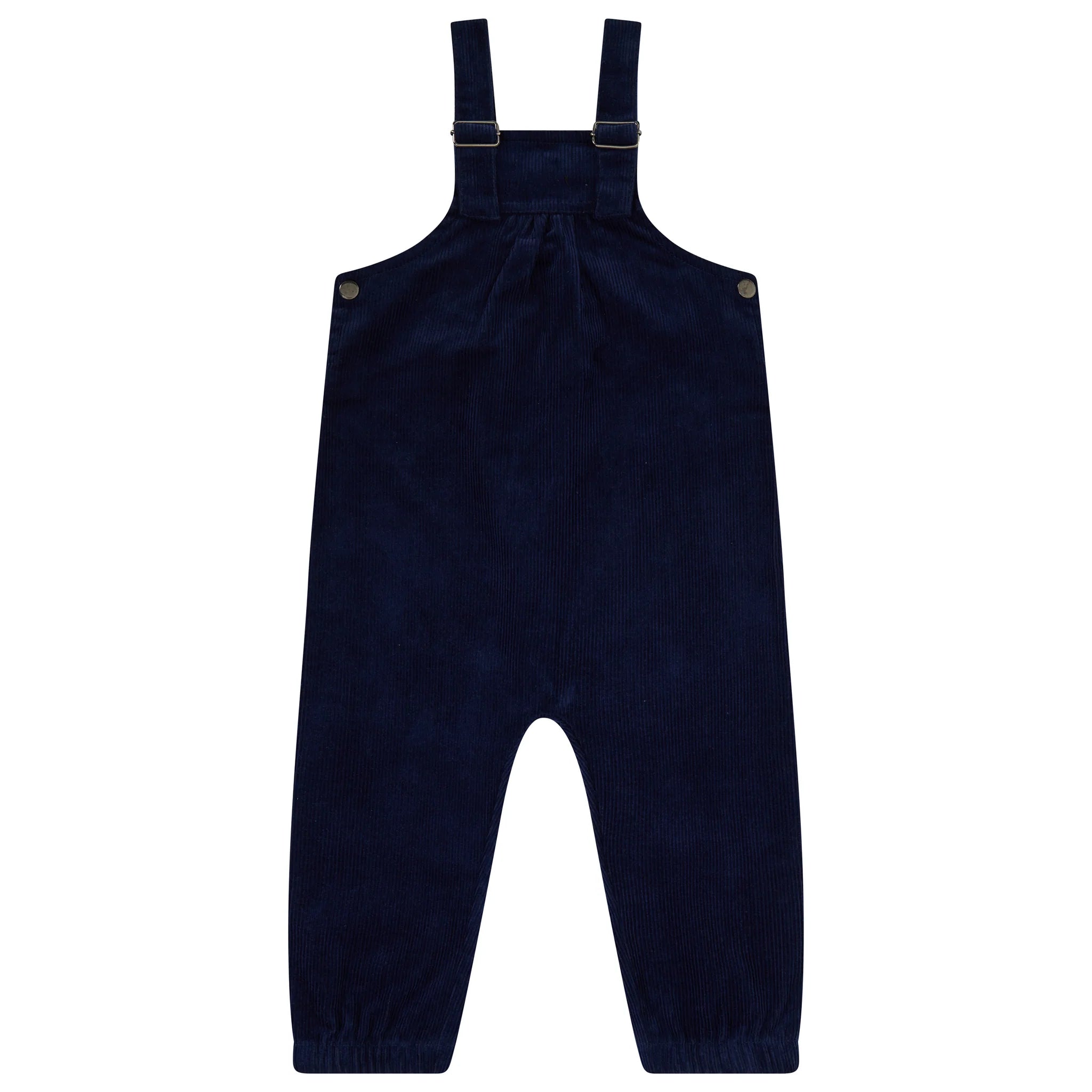Corduroy Overalls Girls Navy