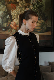 Stone Embellished Deep Armhole Design