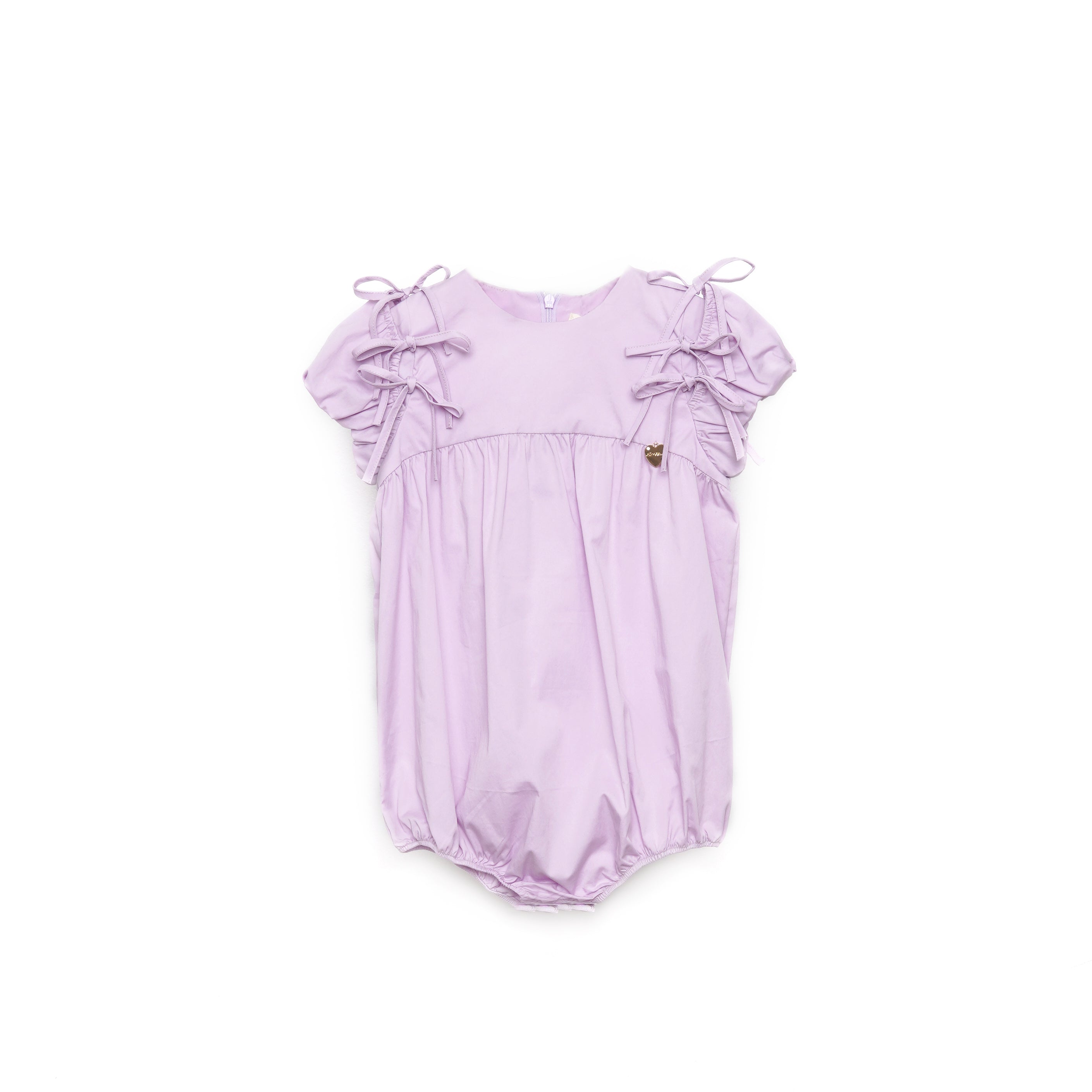 Lavender Tie Sleeve Romper