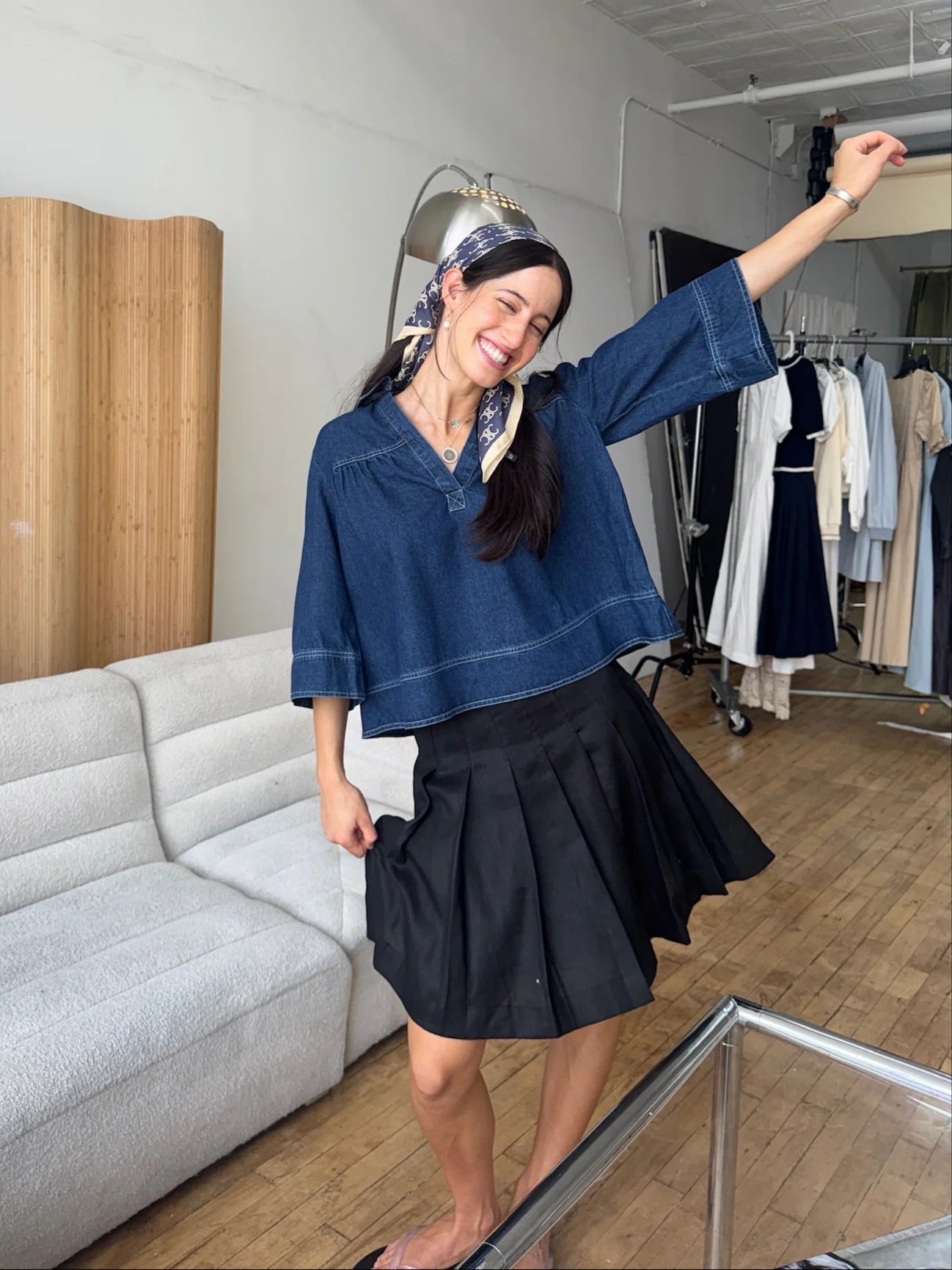 Charlie Denim Top