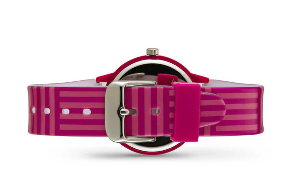 Ovvel Girls Analog Watch for kids – Fuchsia and Pink Stripes