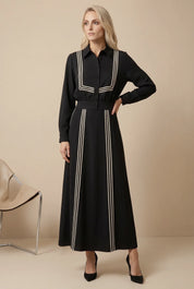 CONTRAST TRIM MAXI