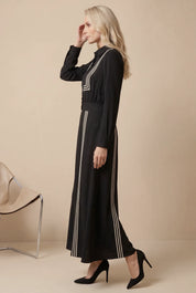 CONTRAST TRIM MAXI