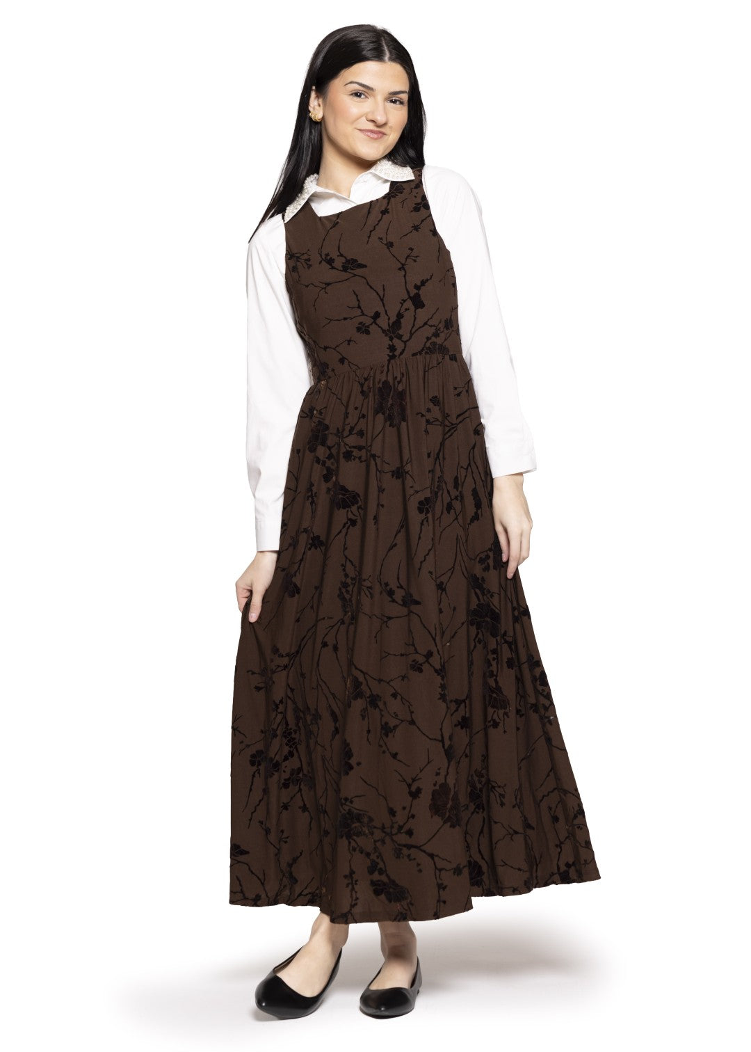 Stretch Velour Jumper Dress