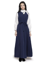 Zip Down Blouse with Tie