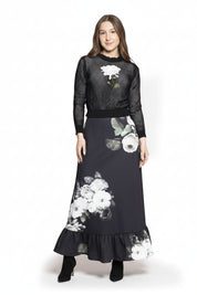 Fishnet Flower Sweater