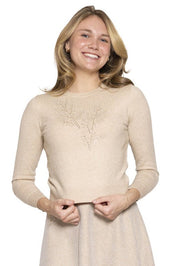 Diamond Spread Applique Sweater