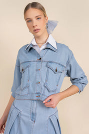 Halsted Jacket in Stone Wash Denim