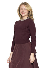 Diamond Neckline Sweater