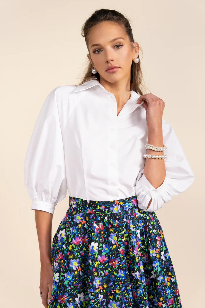 Belmont Blouse in White