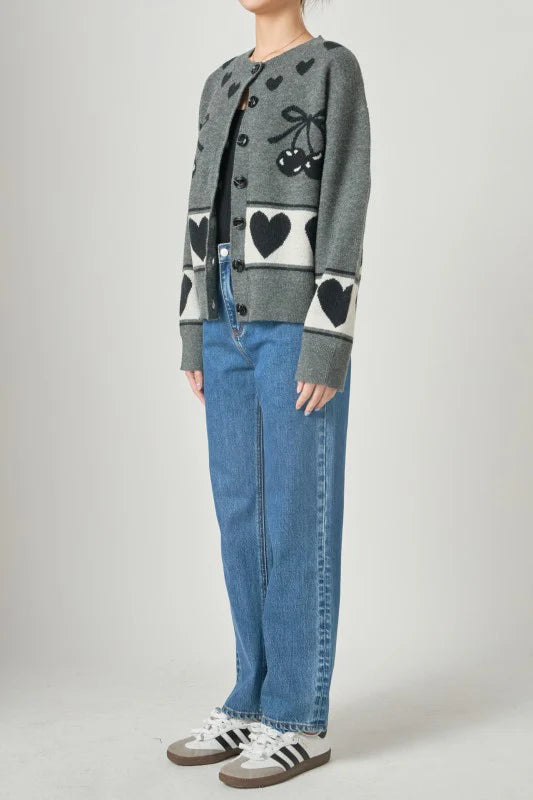 Cherie Heart Cardigan