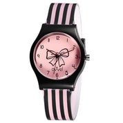 Ovvel Girls Analog Watch for kids  – Black Bow