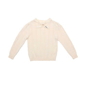 Teen Cream Kerchief Logo Sweater