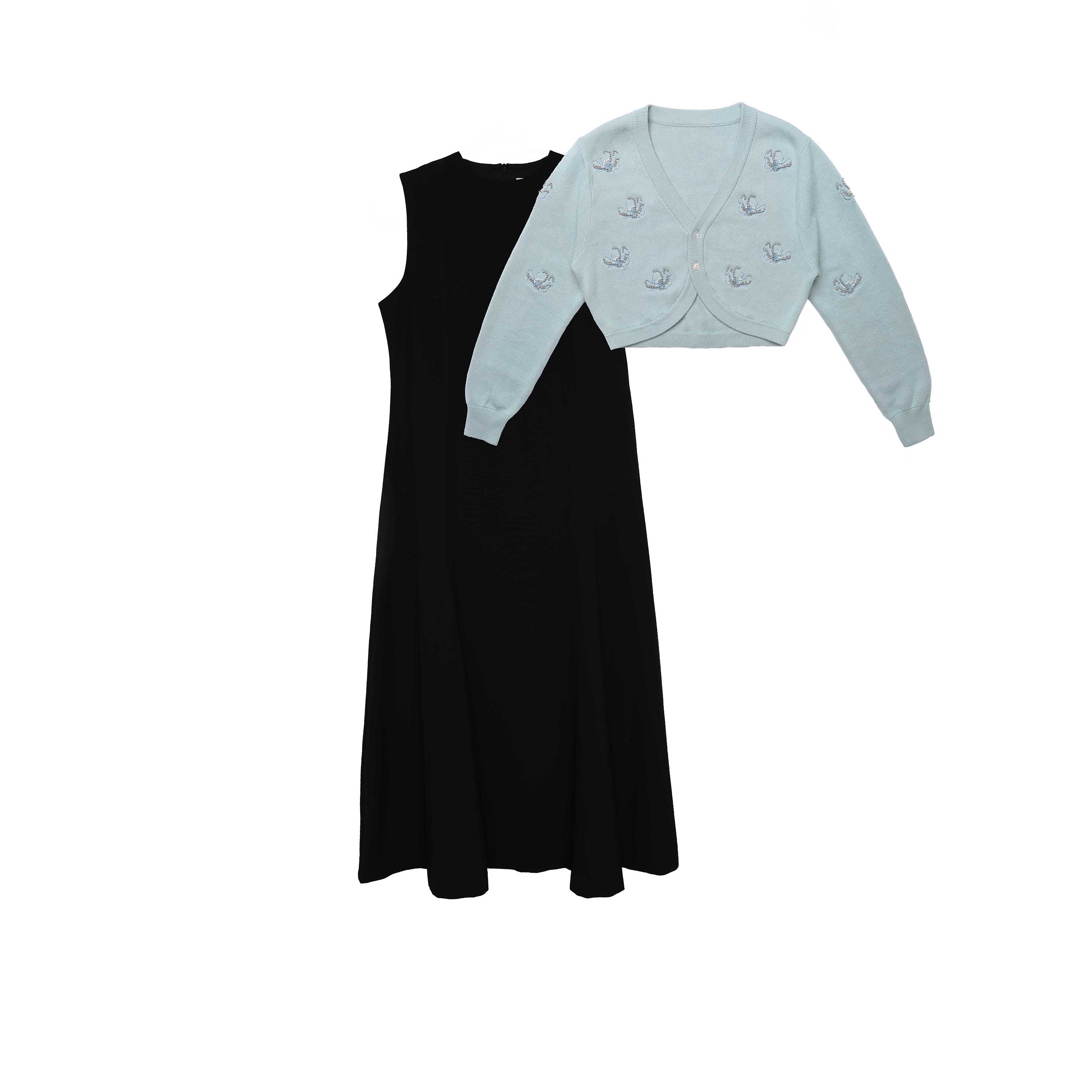 Teen Beaded Flower Bolero & Jumper