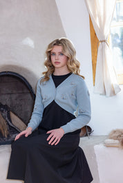 Teen Beaded Flower Bolero & Jumper