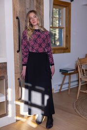 Teen Plaid Mohair Sweater