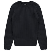 Ribbed Crew Neck Sweater