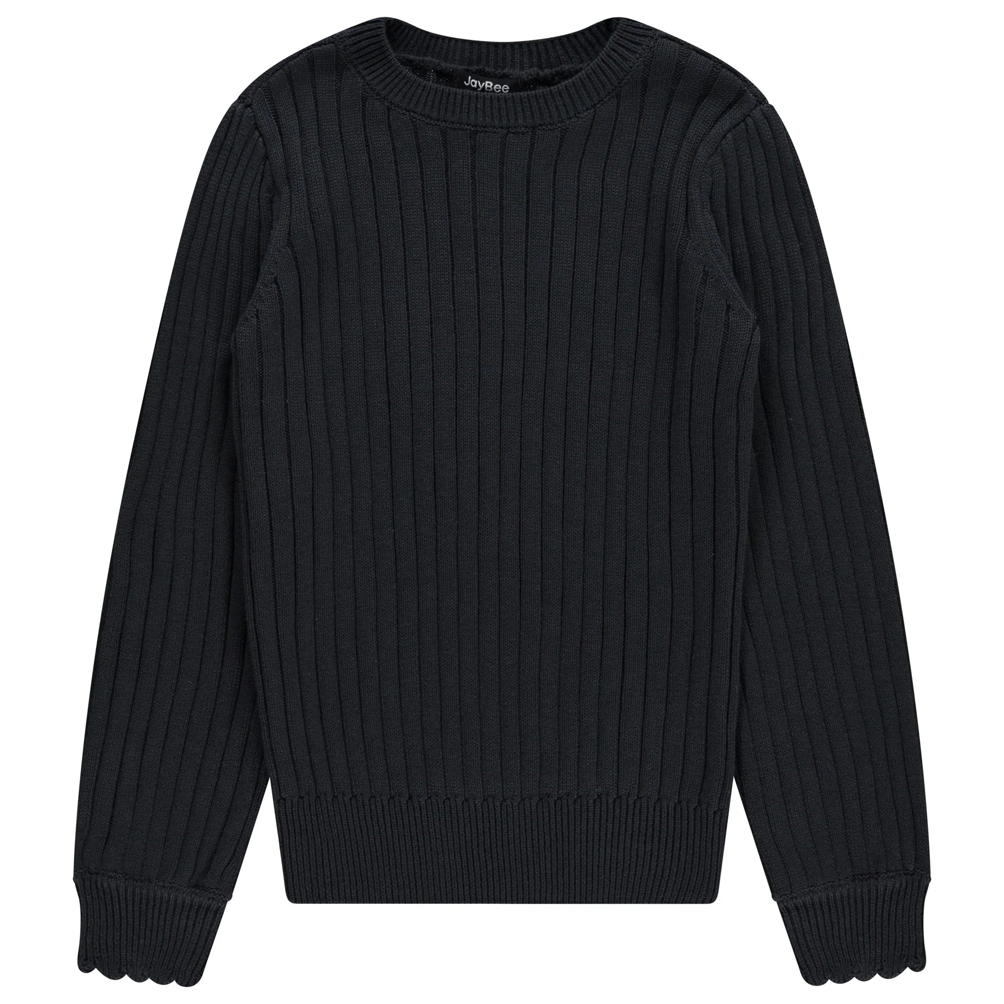 Ribbed Crew Neck Sweater