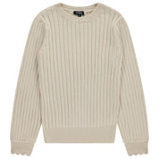 Ribbed Crew Neck Sweater