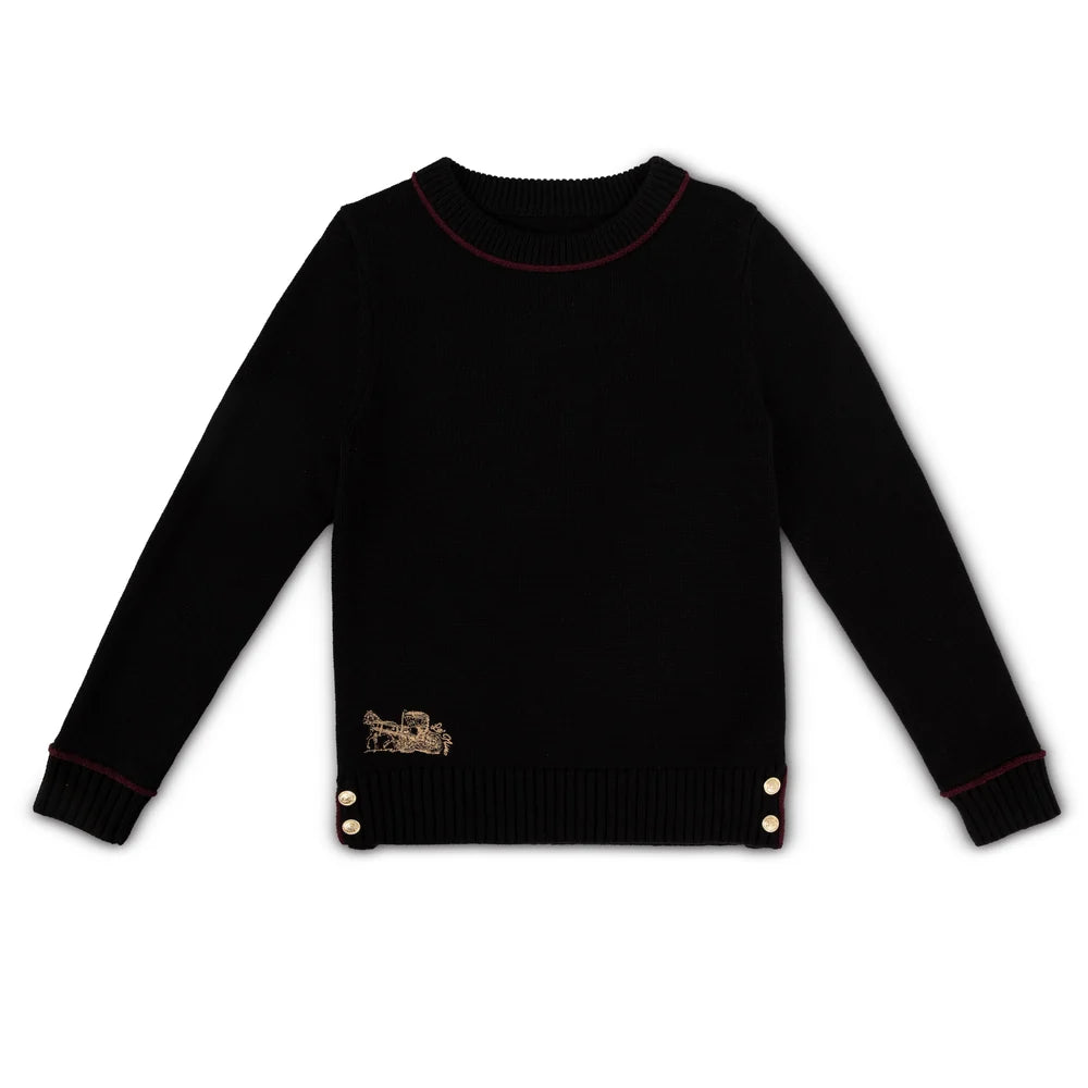Boy's Black Classic Logo Sweater