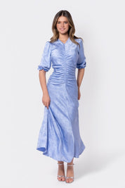 Audrey Dress Short Sleeve (Sky Blue)