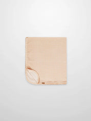 Oatmeal Grid Blanket - Pink
