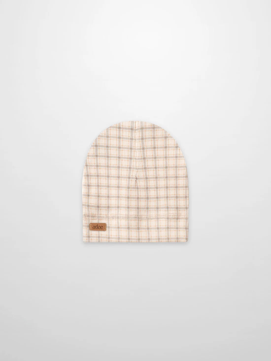 Oatmeal Grid Hat - Blue