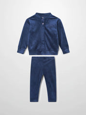 Velour Bomber Set - Navy