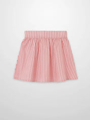 Striped Cotton Skirt - Pink