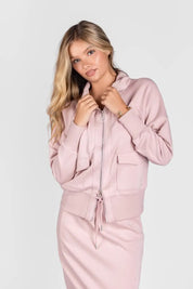 Mina Zip Up Jacket Pink