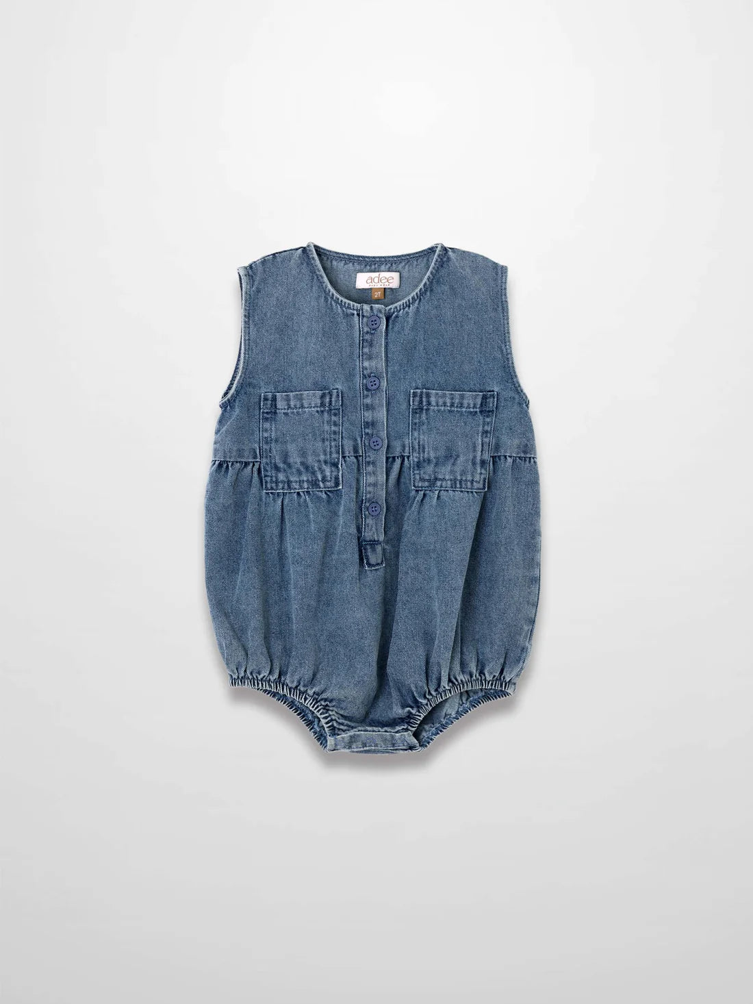 Blue Denim Romper