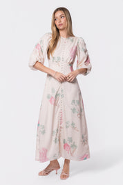Patricia Dress (Green Pink)