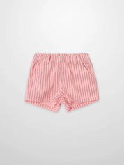 Striped Cotton Shorts - Pink