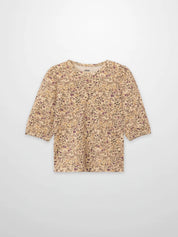 Purple Flower 3/4 Sleeve Shirt