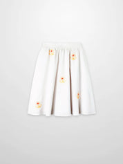 Embroidered Flower Skirt