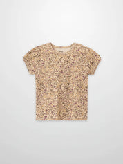 Purple Flower Short Sleeve Shirt