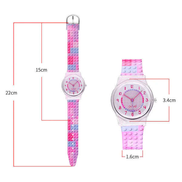 Ovvel Girls Analog Watch for kids - Bricks