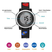 Ovvel Boys Digital Wristwatch with Many Features - Occupation Hats