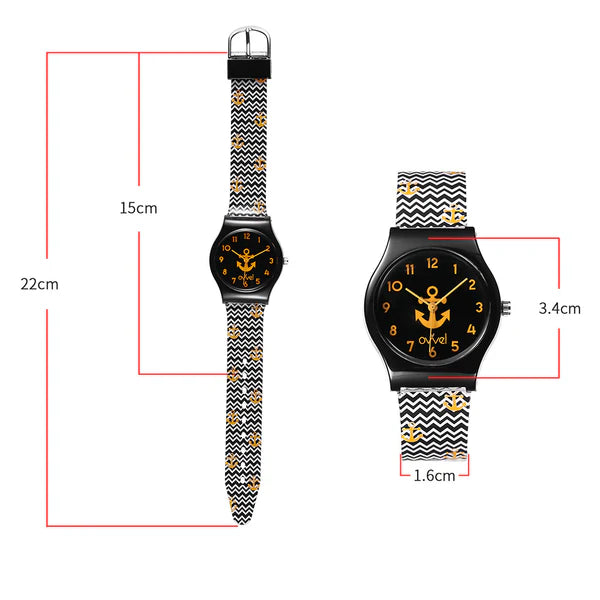 Ovvel Girls Analog Watch for kids - Anchors