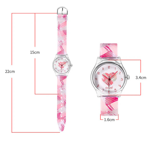 Ovvel Girls Analog Watch for kids  - Scribbles
