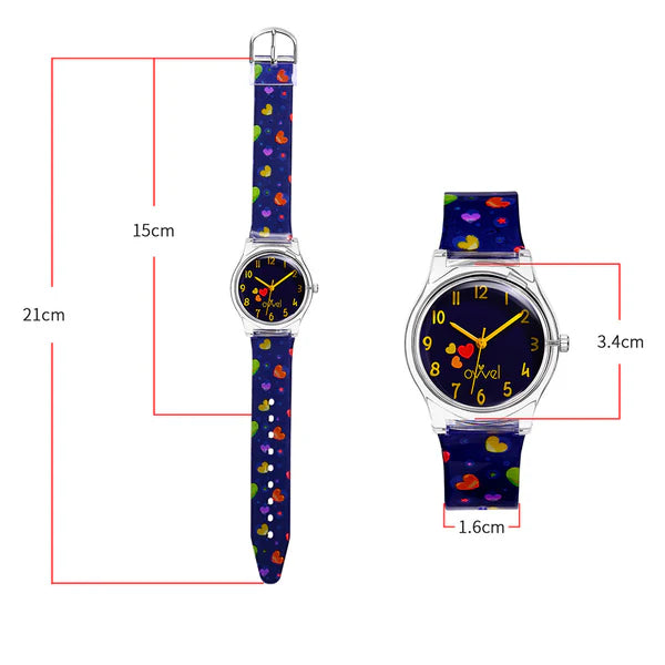 Ovvel Girls Analog Watch for kids - Hearts