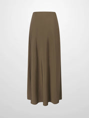 Crinkle Skirt 37"-Brown