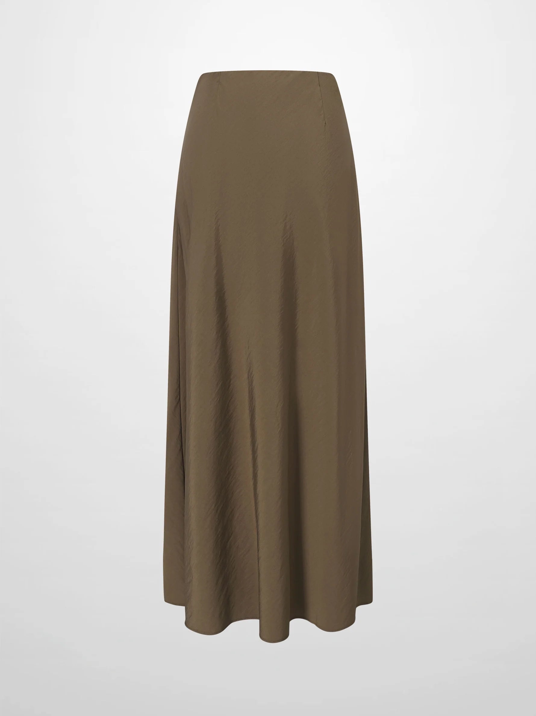 Crinkle Skirt 37"-Brown